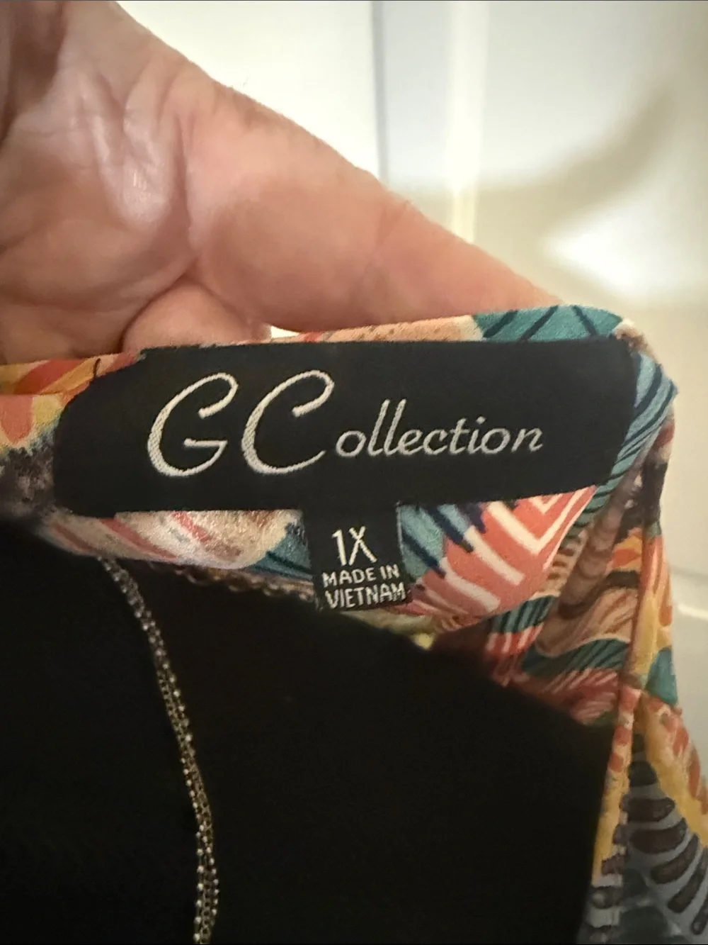 GC Collection Boho Hippie 70s Multicolor Geometric Open Cardigan Kimono - Picture 2 of 6